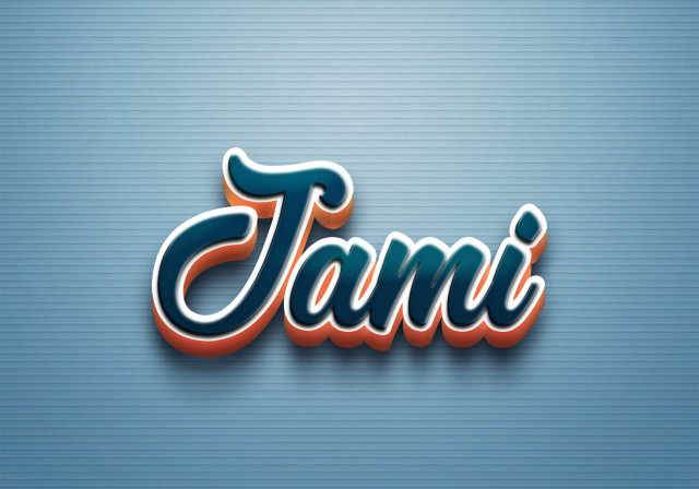 Free photo of Cursive Name DP: Jami