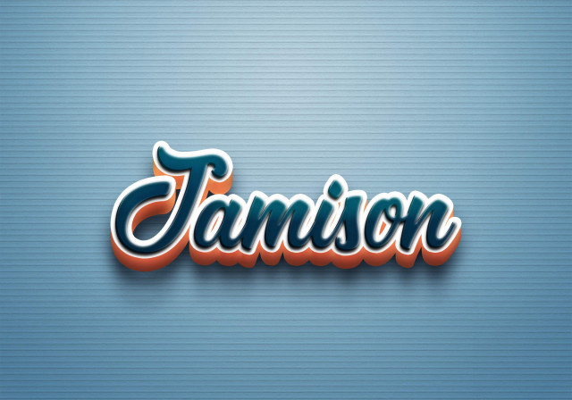 Free photo of Cursive Name DP: Jamison