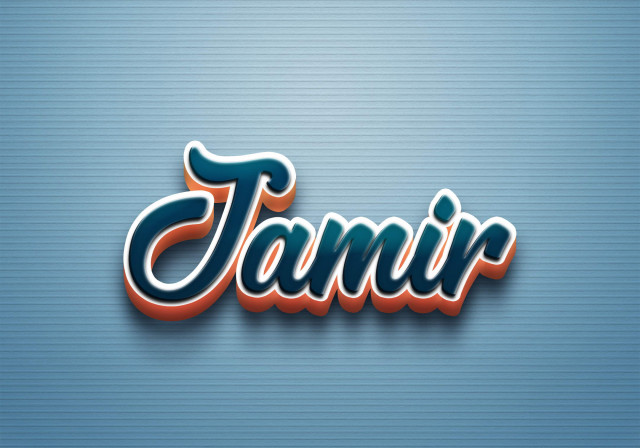 Free photo of Cursive Name DP: Jamir