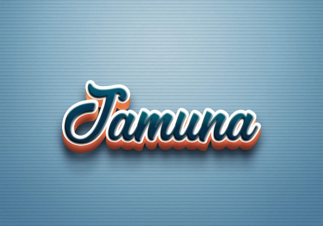 Free photo of Cursive Name DP: Jamuna