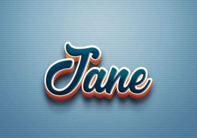 Free photo of Cursive Name DP: Jane