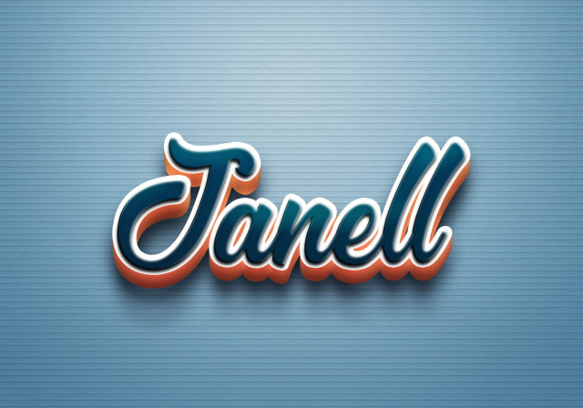 Free photo of Cursive Name DP: Janell