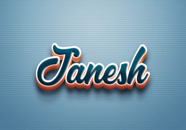 Free photo of Cursive Name DP: Janesh