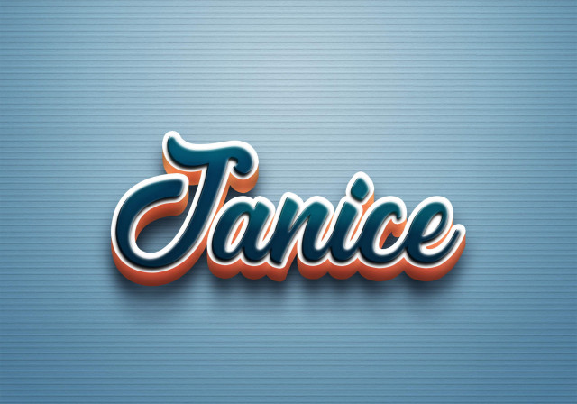 Free photo of Cursive Name DP: Janice