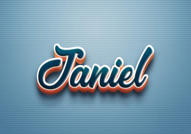 Free photo of Cursive Name DP: Janiel