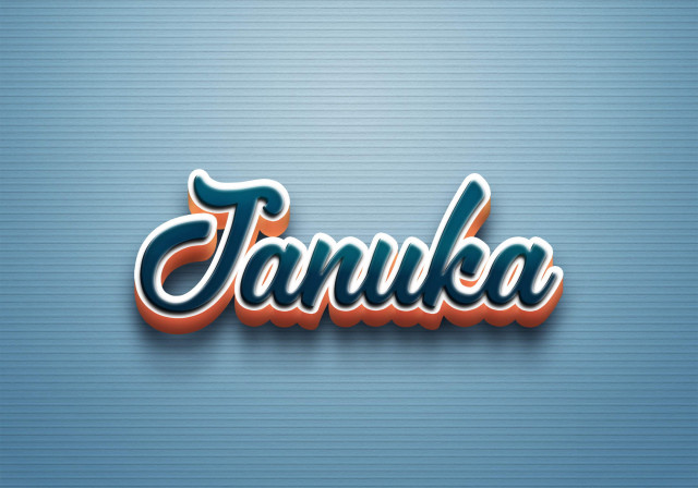 Free photo of Cursive Name DP: Januka