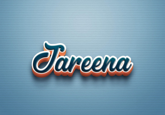 Free photo of Cursive Name DP: Jareena