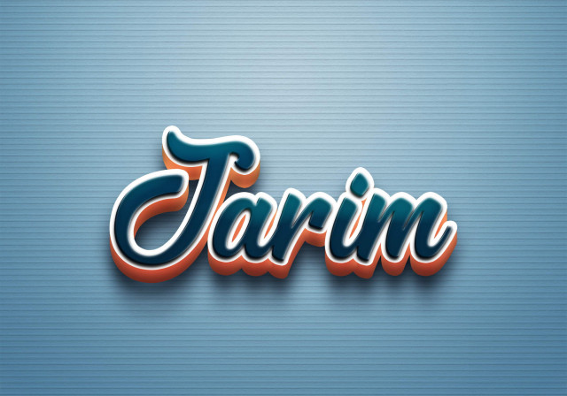 Free photo of Cursive Name DP: Jarim