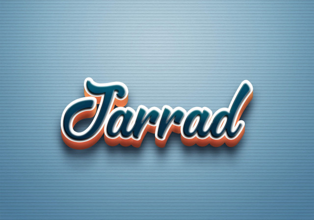 Free photo of Cursive Name DP: Jarrad