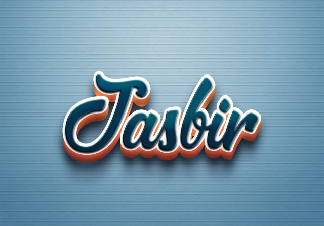 Free photo of Cursive Name DP: Jasbir