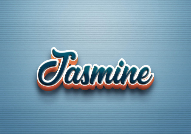 Free photo of Cursive Name DP: Jasmine