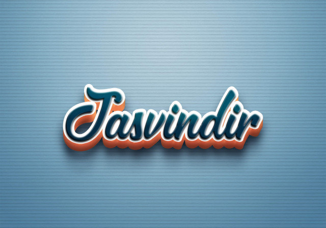 Free photo of Cursive Name DP: Jasvindir