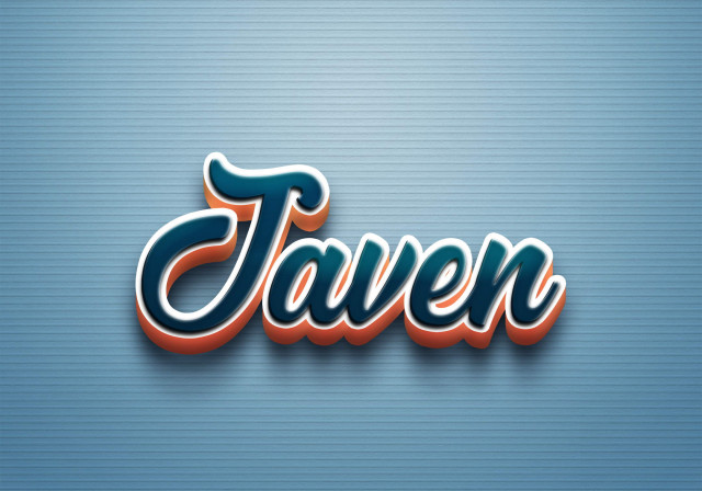 Free photo of Cursive Name DP: Javen