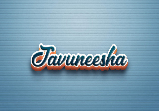 Free photo of Cursive Name DP: Javuneesha