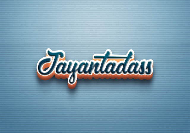 Free photo of Cursive Name DP: Jayantadass