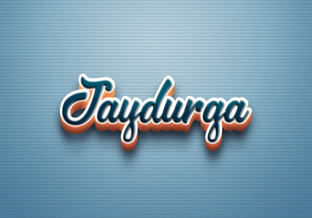 Free photo of Cursive Name DP: Jaydurga