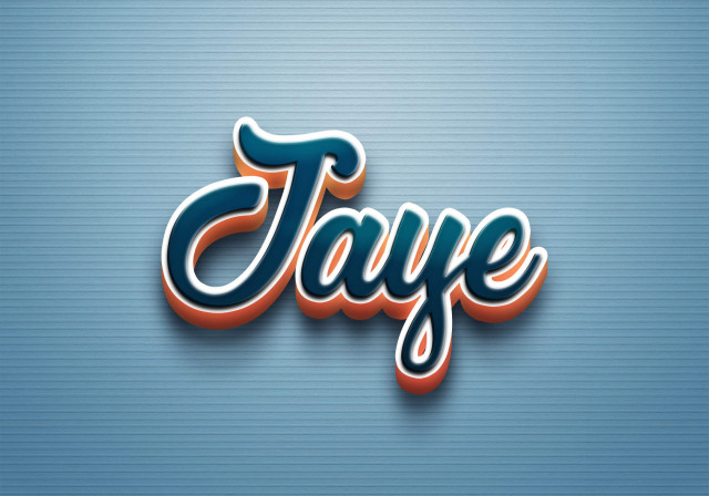 Free photo of Cursive Name DP: Jaye