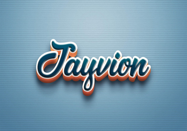 Free photo of Cursive Name DP: Jayvion