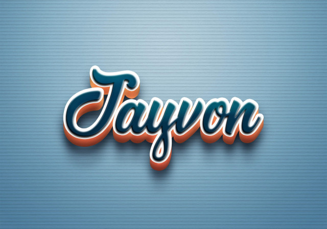 Free photo of Cursive Name DP: Jayvon