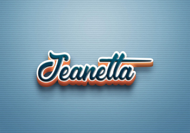 Free photo of Cursive Name DP: Jeanetta