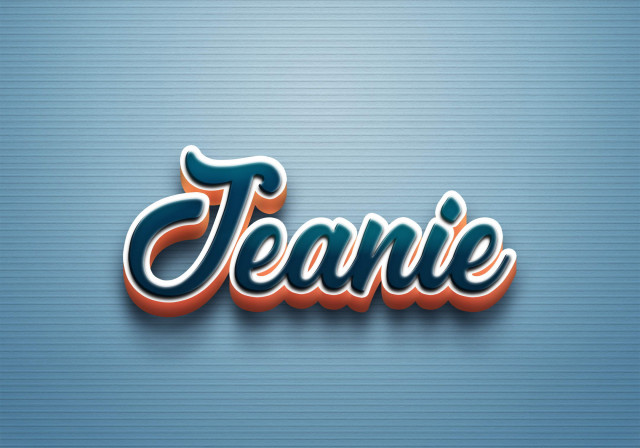 Free photo of Cursive Name DP: Jeanie