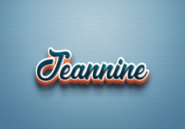 Free photo of Cursive Name DP: Jeannine