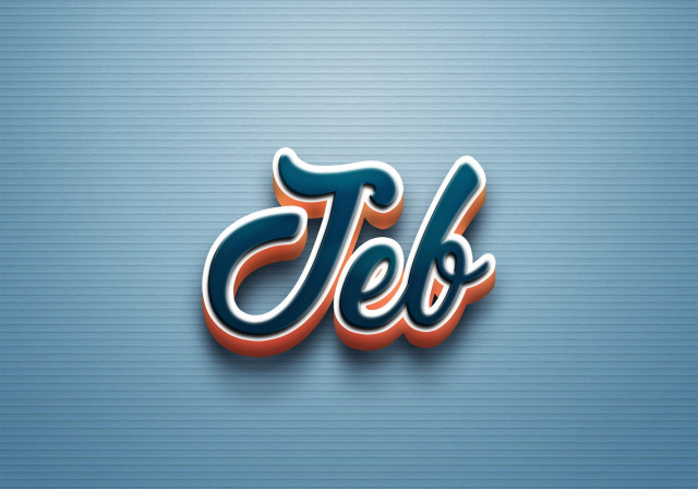 Free photo of Cursive Name DP: Jeb