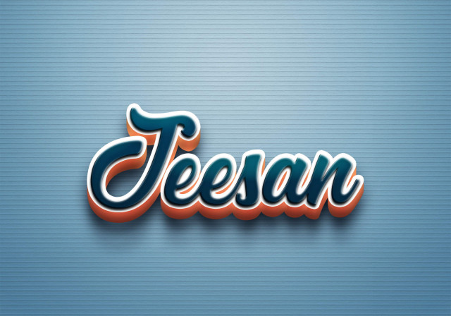 Free photo of Cursive Name DP: Jeesan