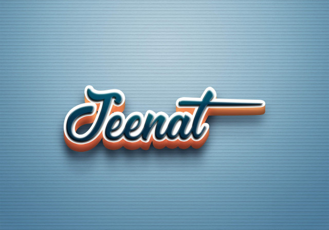 Free photo of Cursive Name DP: Jeenat