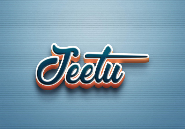 Free photo of Cursive Name DP: Jeetu