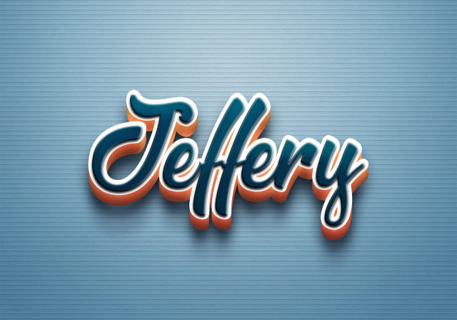 Free photo of Cursive Name DP: Jeffery