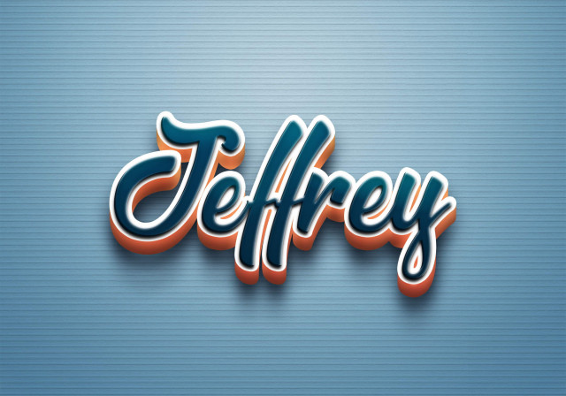 Free photo of Cursive Name DP: Jeffrey