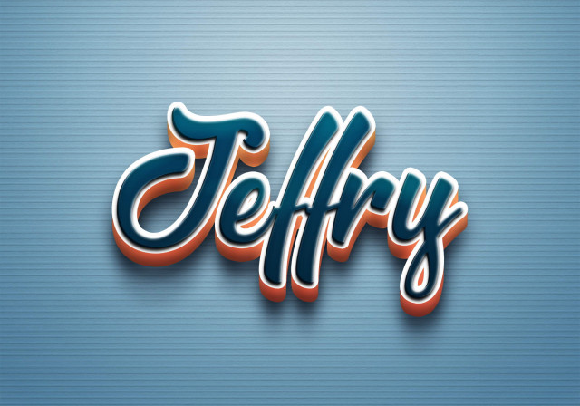 Free photo of Cursive Name DP: Jeffry