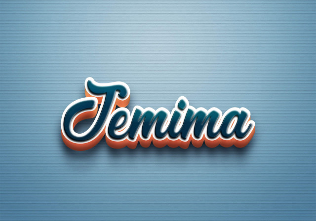 Free photo of Cursive Name DP: Jemima