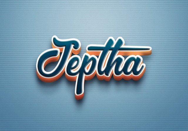 Free photo of Cursive Name DP: Jeptha
