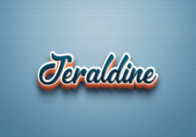 Free photo of Cursive Name DP: Jeraldine