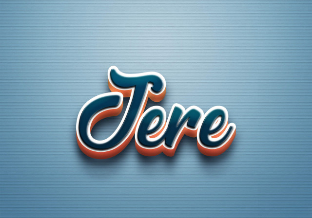 Free photo of Cursive Name DP: Jere