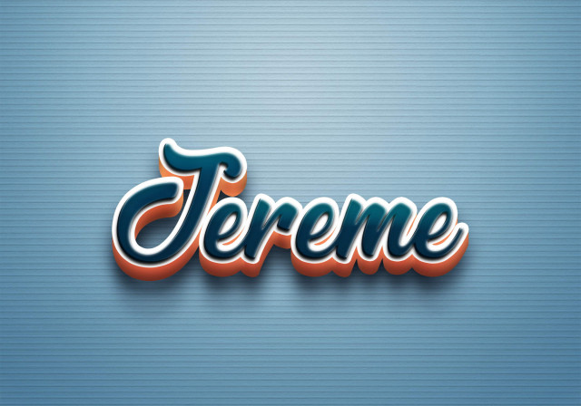 Free photo of Cursive Name DP: Jereme