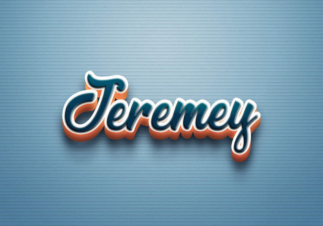 Free photo of Cursive Name DP: Jeremey