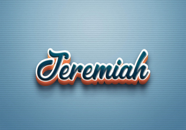 Free photo of Cursive Name DP: Jeremiah