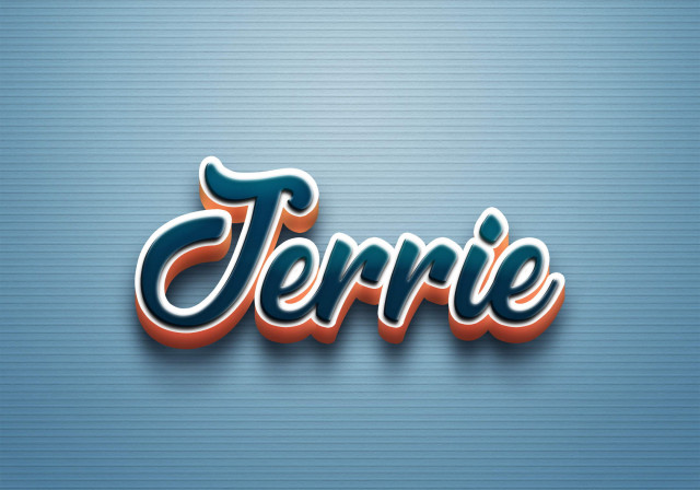 Free photo of Cursive Name DP: Jerrie