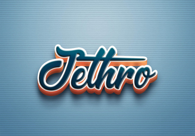 Free photo of Cursive Name DP: Jethro