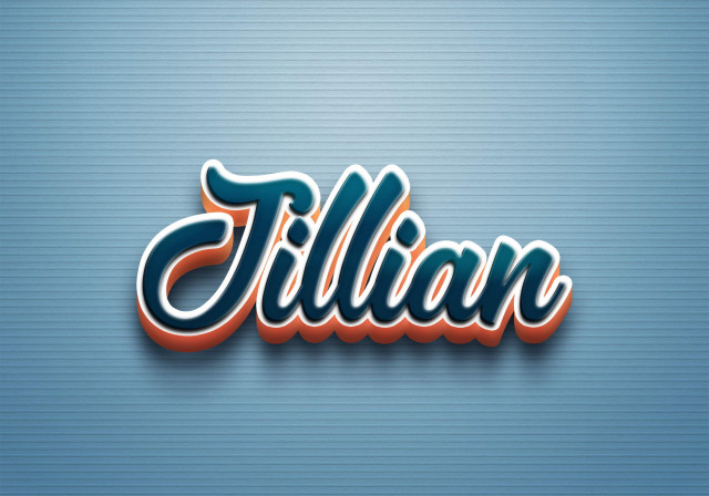 Free photo of Cursive Name DP: Jillian