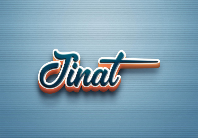 Free photo of Cursive Name DP: Jinat