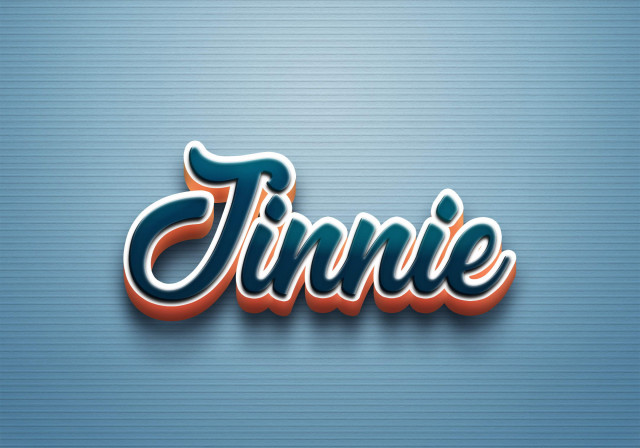 Free photo of Cursive Name DP: Jinnie