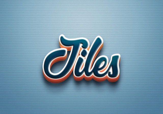 Free photo of Cursive Name DP: Jiles