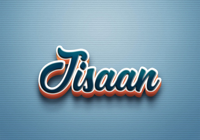 Free photo of Cursive Name DP: Jisaan