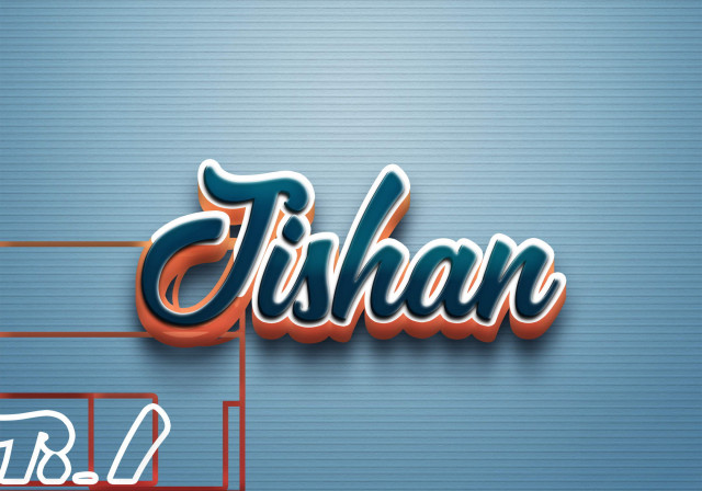 Free photo of Cursive Name DP: Jishan