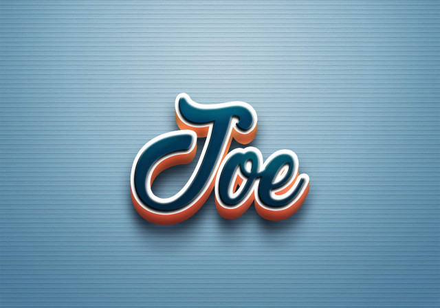 Free photo of Cursive Name DP: Joe