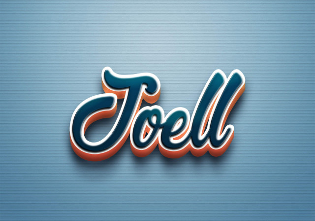 Free photo of Cursive Name DP: Joell